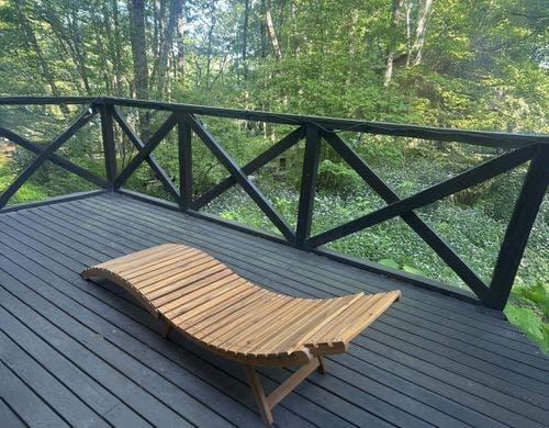 バルコニーで森林浴も