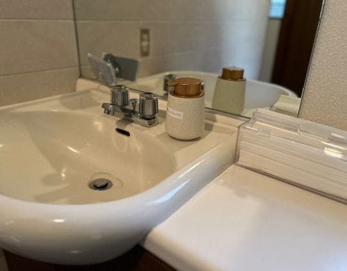 洗面所のアップ