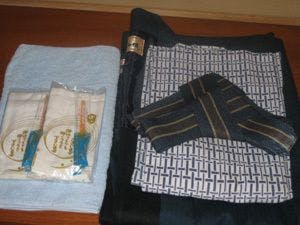 ชุดยูกาตะและผ้าขนหนู