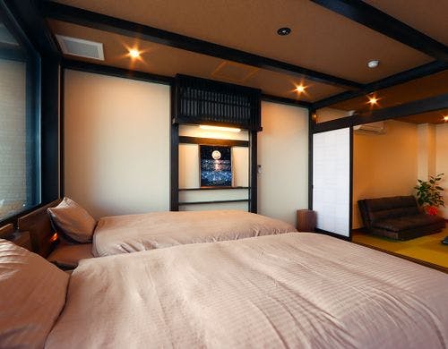 ゆったりサイズのベッドルーム