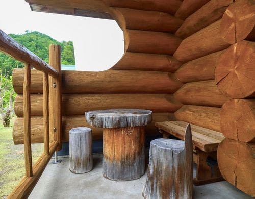 屋根付きの空間