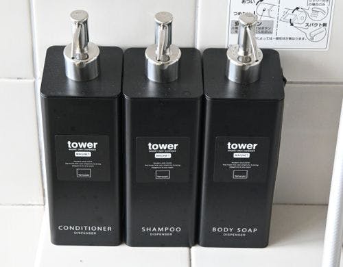 シャンプーやボディソープもご用意。