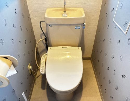 温水洗浄便座付きトイレで快適にご利用いた