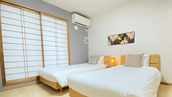 ห้องซูพีเรียร์เตียงคู่【พร้อมห้องน้ำในตัว】