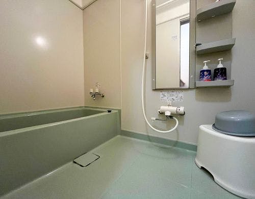 #お風呂①　24時間入浴可能です。