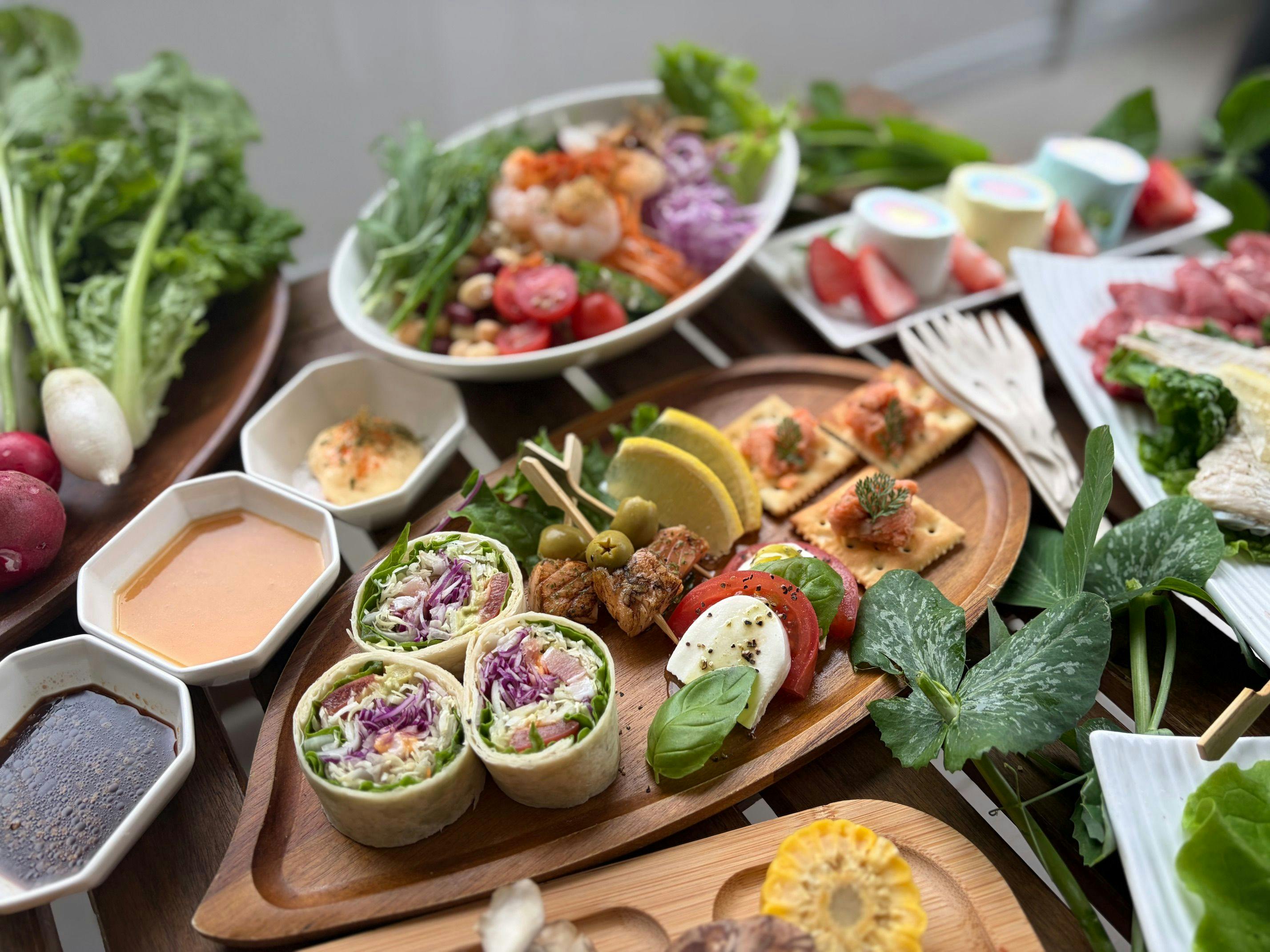 ชุดออร์เดิร์ฟสำหรับบาร์บีคิวมื้อเย็น