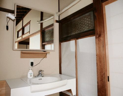 客室内の洗面台