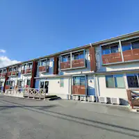#Exterior The entrance is in the center.