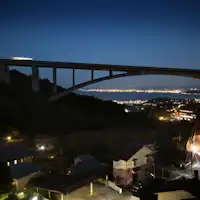 Myoban Bridge as seen from the Healing Room.
