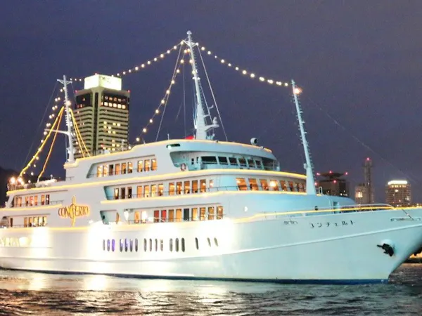 【ナイトクルーズ19:15~/生演奏とディナー】「コンチェルト」クルーズ付プラン(夕朝食付)