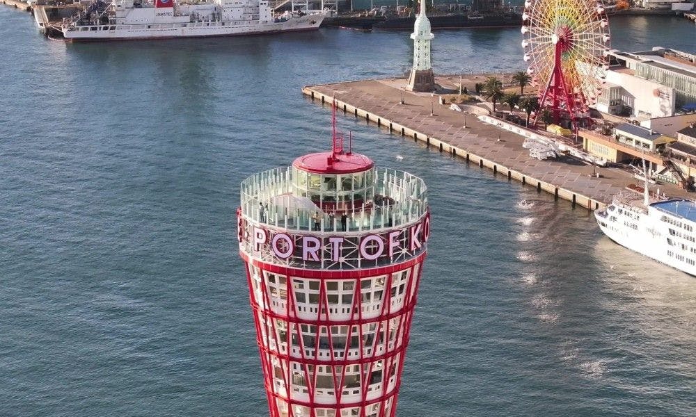 【神戸ポートタワーから神戸を一望】屋上デッキもたのしめる神戸ポートタワー入場チケット付（朝食付）