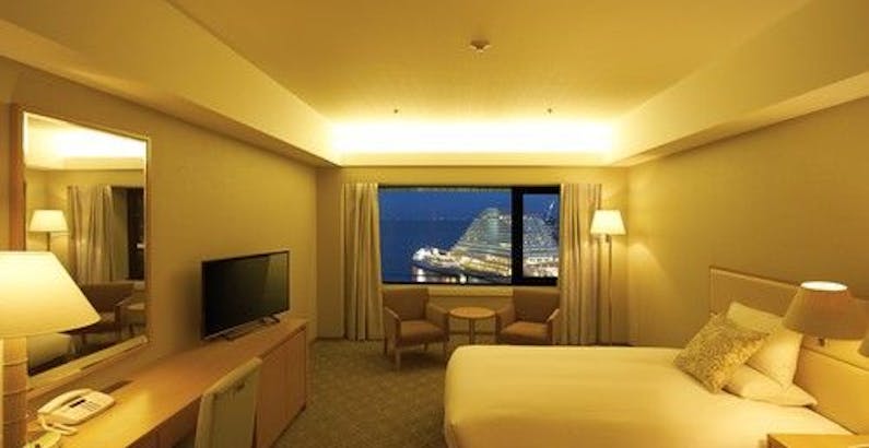 メインフロアデラックスダブル6 15階 14 00レイトチェックアウト特典 朝食 のんびり神戸を愉しむ 朝食付 プラン ホテルオークラ神戸 一休 Com