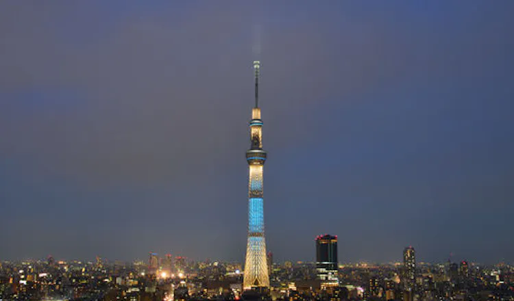 スカイツリービュー客室より