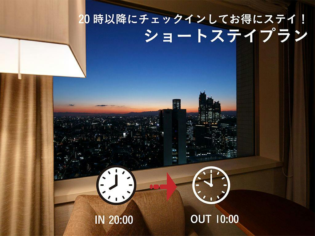 【お得にショートステイプラン】チェックイン20:00  /  チェックアウト10:00 （食事なし）