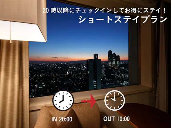 【お得にショートステイプラン】チェックイン20:00 / チェックアウト10:00 (食事なし)