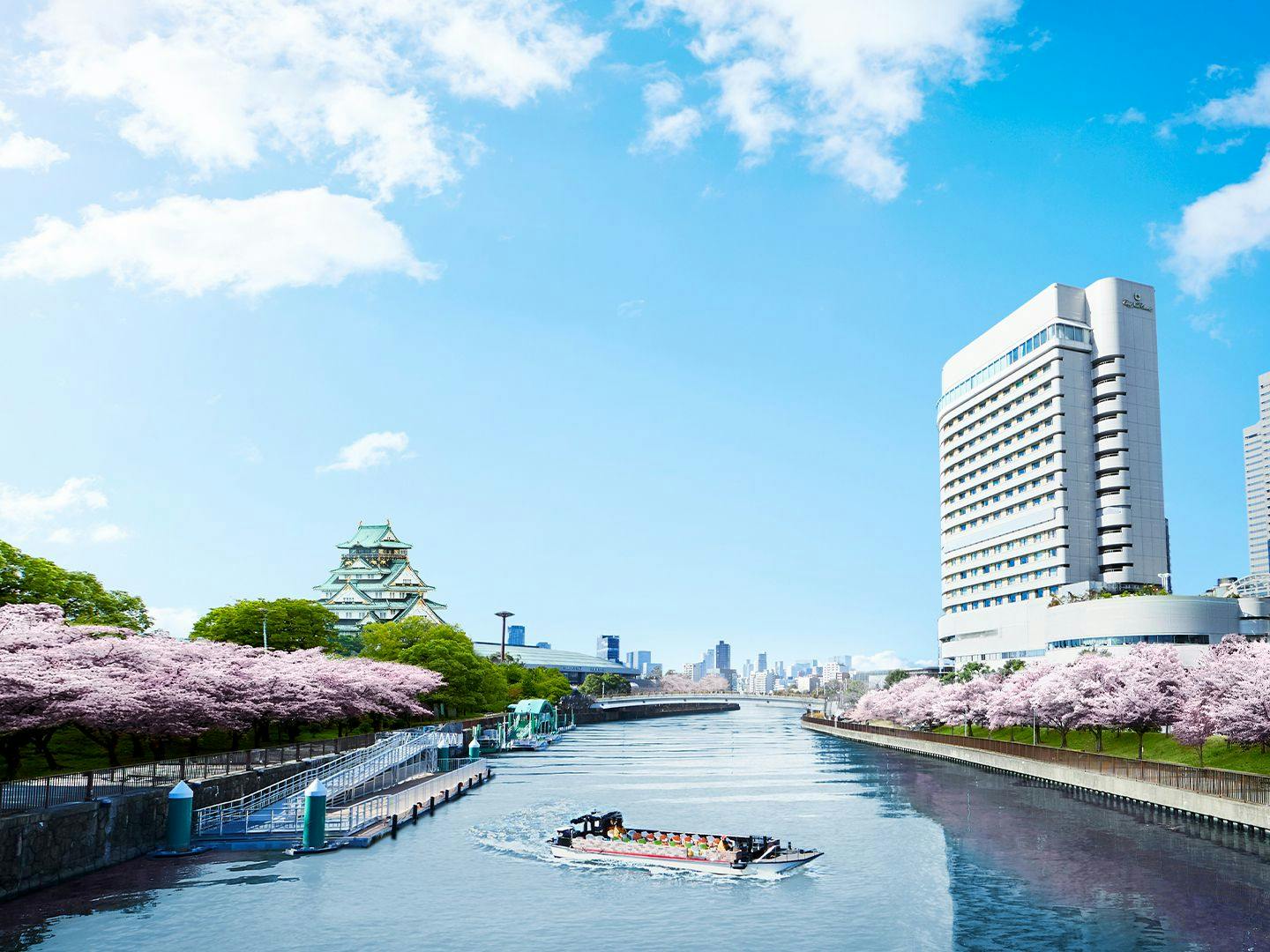 โรงแรมนิวโอโตะนิ โอซาก้าในฤดูซากุระ