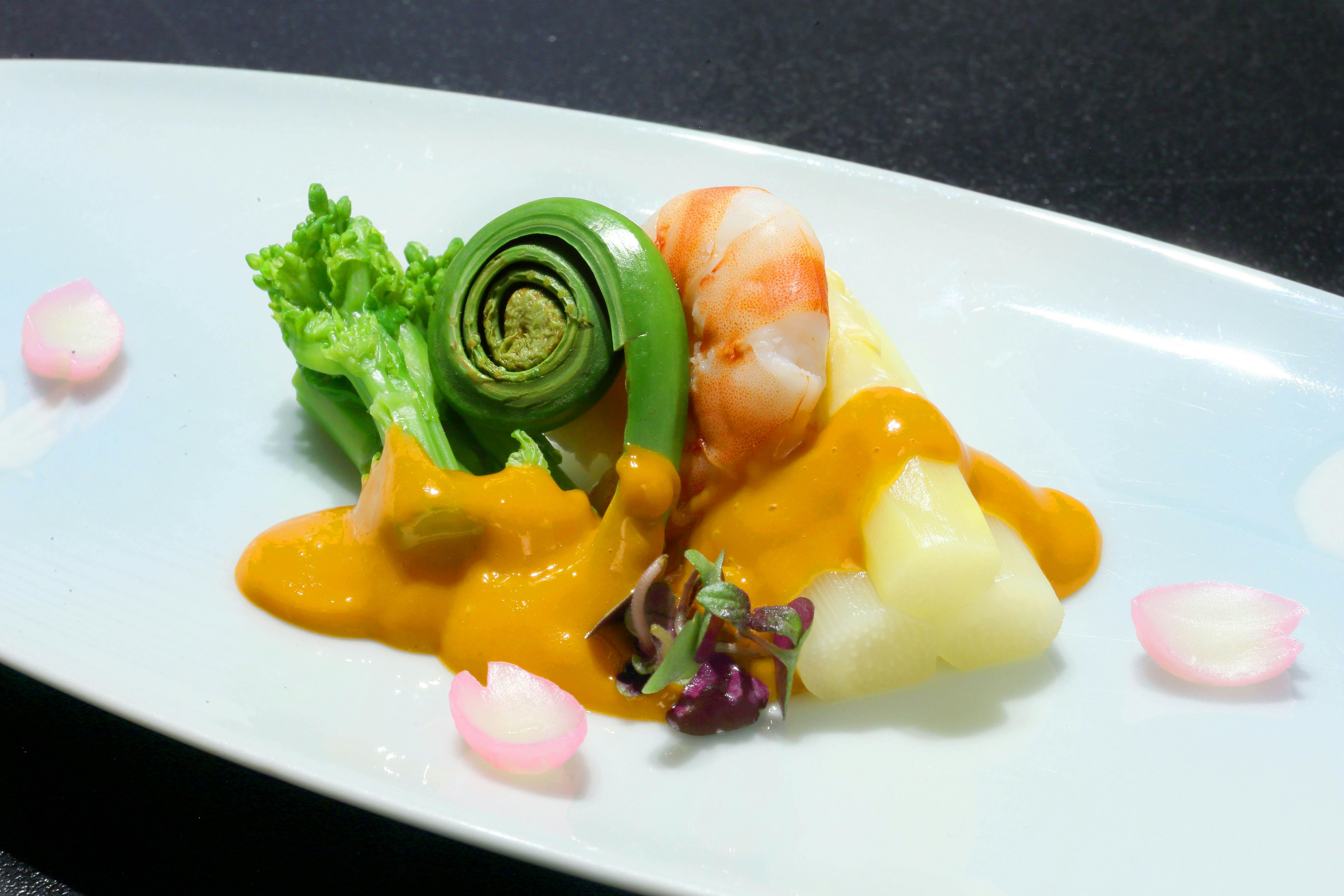 ตัวอย่างอาหารไคเซกิ (ฤดูใบไม้ผลิ)