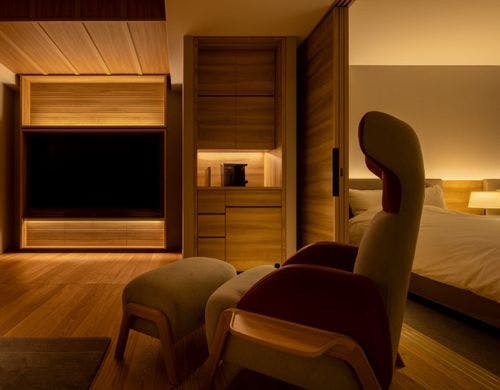 東館・新基準客室「朱雀」寝室