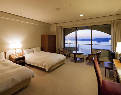 Kamar Twin Standar dengan pemandangan Selat Naruto