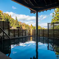 露天風呂から眺める奥伊香保の景色。