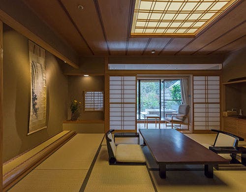 庭園付き客室＊窓から見た風景
