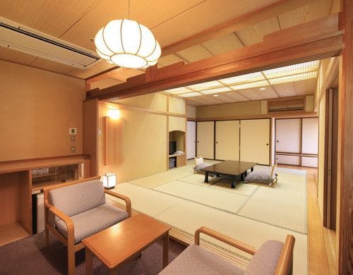 【源泉かけ流し客室檜風呂付】和室12畳