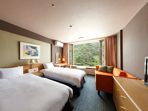 ห้องพักแบบทวิน ฝั่งฮอนชิราเนะ ※ปรับปรุงใหม่ในเดือนเมษายน 2025