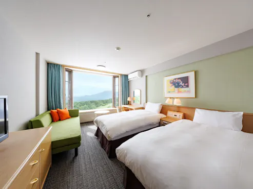 ห้องพักแบบทวินรูม ฝั่งภูเขาอาซามะ ※ปรับปรุงใหม่ในเดือนเมษายน 2025