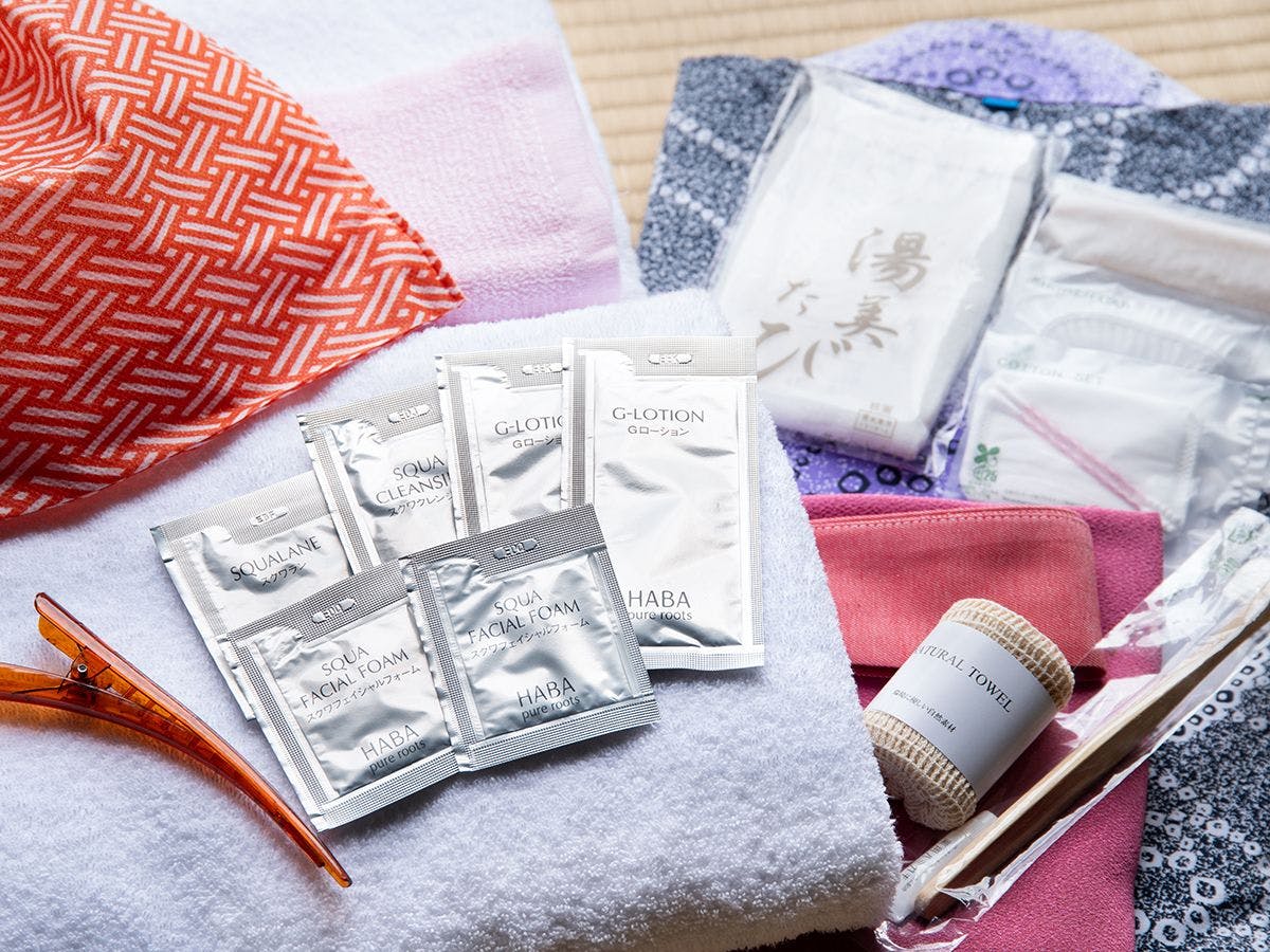備品・アメニティ　浴衣やスキンケアセット