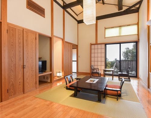 露天風呂付き一般客室　露天風呂一例