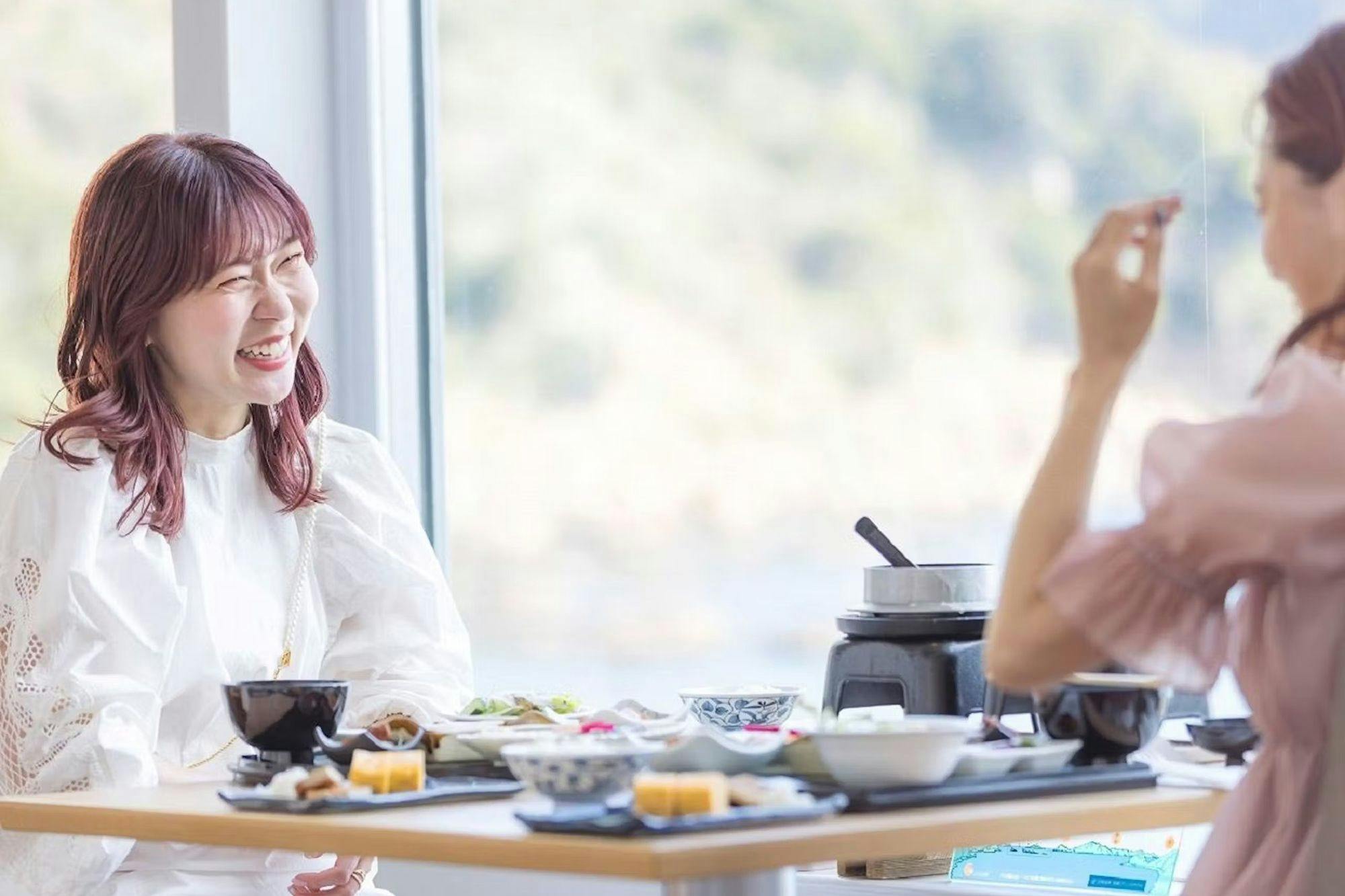 炊き立て釜ご飯朝食