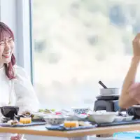 炊き立て釜ご飯朝食