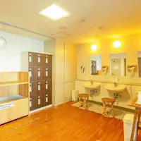 露天風呂 脱衣所