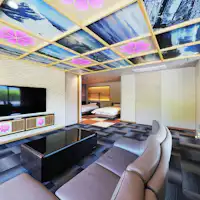 Kamar Premium dengan Bak Mata air panas Kayu Hinoki di Lantai 7.