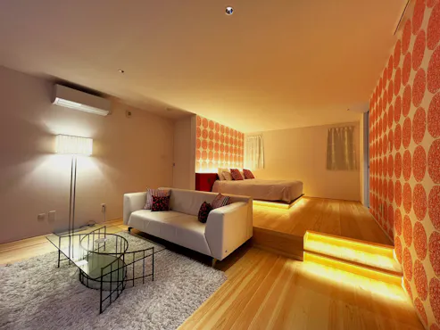 温泉露天風呂付離れ プレミアムダブル 華