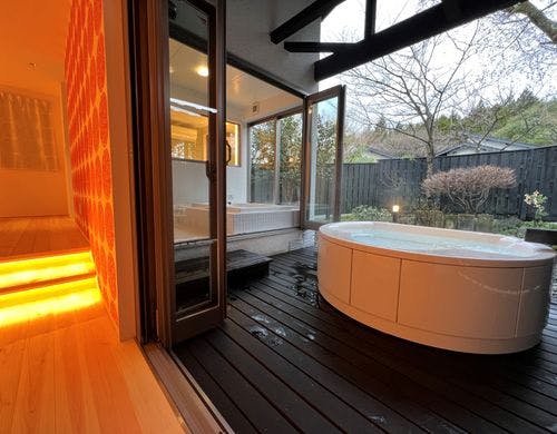 温泉露天風呂付離れ　プレミアムダブル華