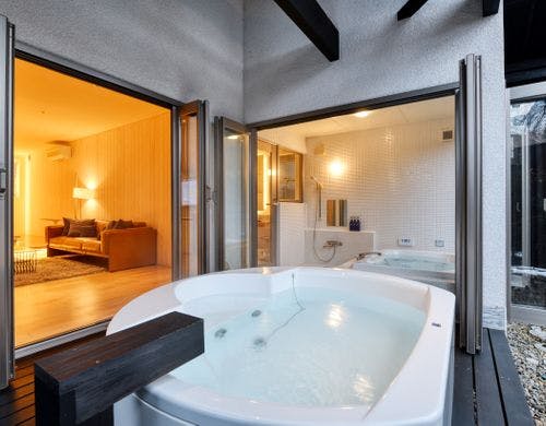 温泉露天風呂付離れ　プレミアムダブル荀