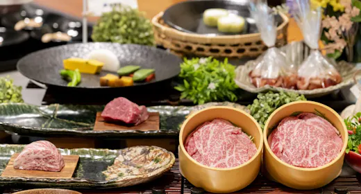 【19時30分~ご夕食】近江牛や魚介類・季節野菜など鉄板コースを堪能/2組限定プラン