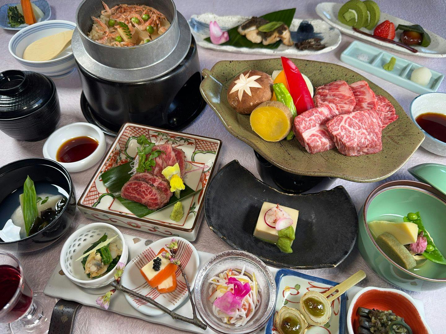 【上州牛フィレステーキ付き会席】