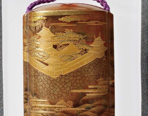 印籠【金蒔絵　楼閣山水図】