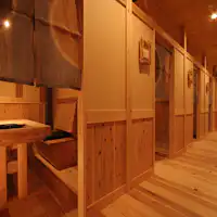 区切られた個室空間