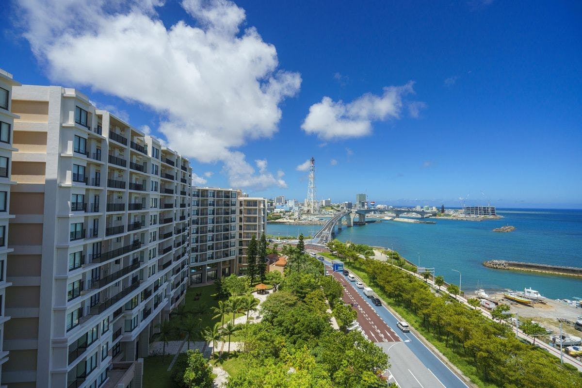 コーナースイートからの眺望