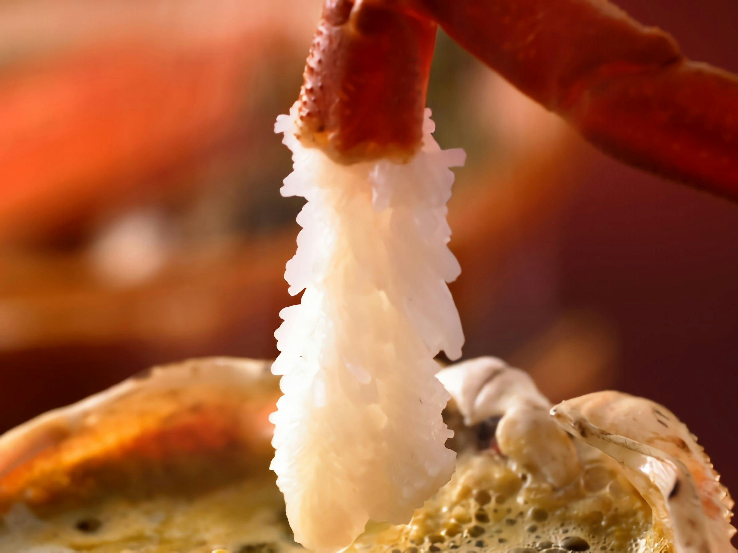 "Kani sashimi" dengan banyak miso juga enak♪