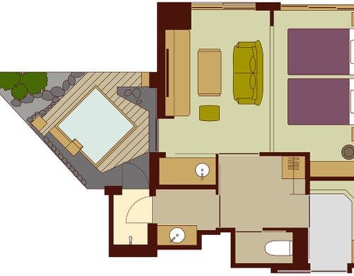 露天風呂付ラグジュアリーツイン(37平米)