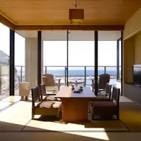 半露天風呂&テラス付き和洋室(一例)