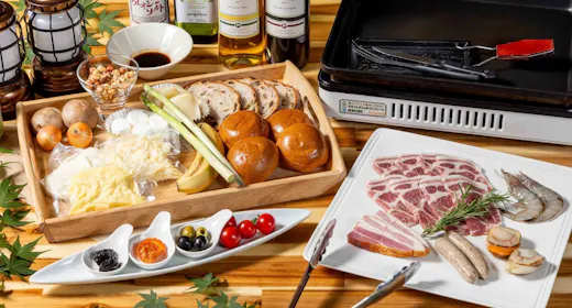 【3種のチーズ&ワインBBQ】ラクレットなど3種のチーズにあう白ワインをプレゼント<1泊2食付き>