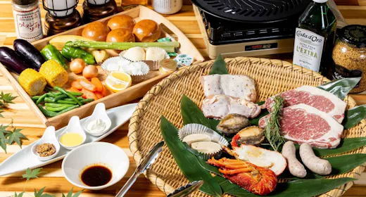 【プレミアムBBQ】フォアグラ+鮑+ロブスター+ステーキが付くワンランク上のBBQ!<1泊2食付き>