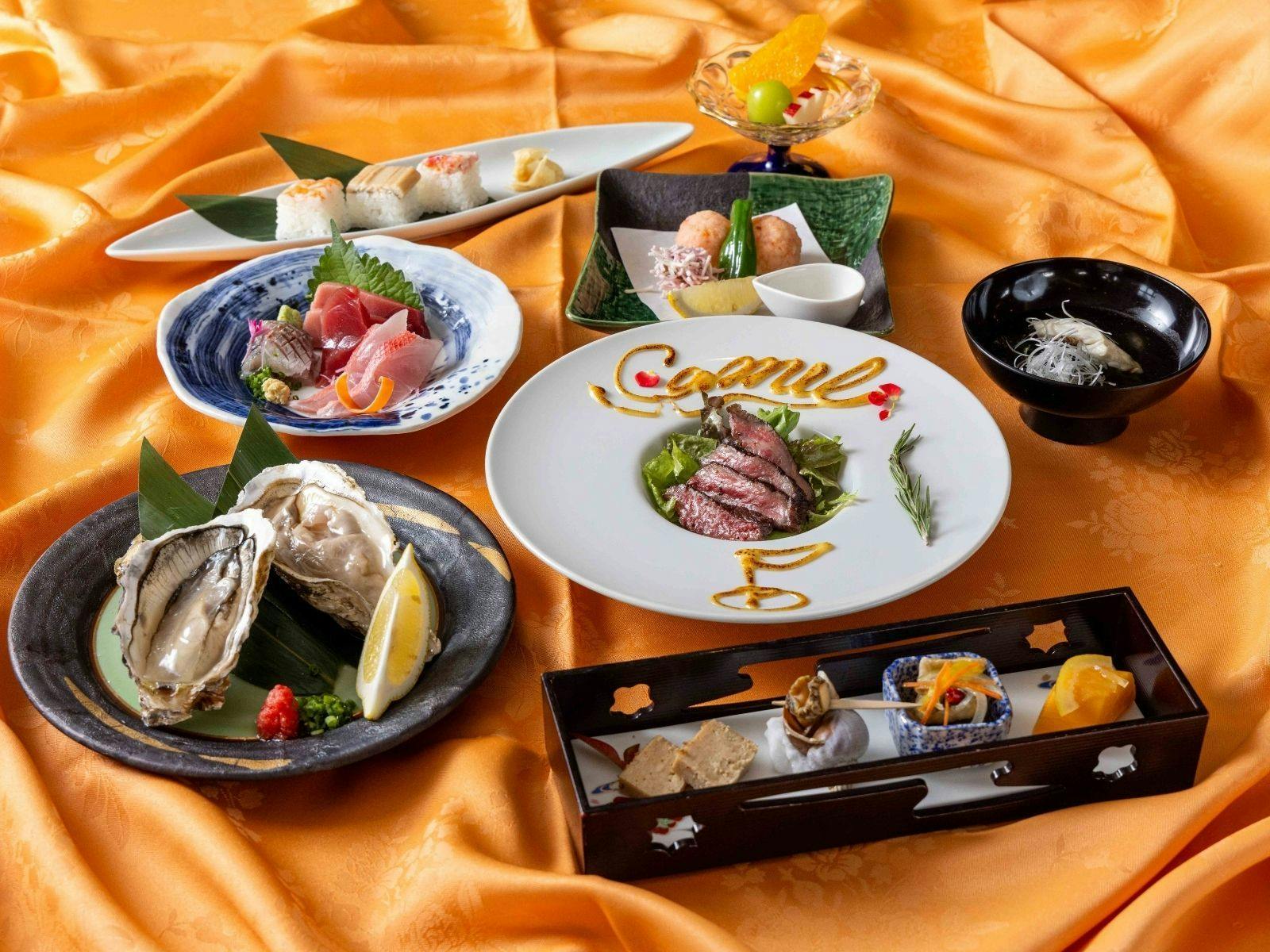 【房州潮騒プラン｜おもてなし会席】旬の食材を盛り込んだ、おもてなし房総和会席コース＜1泊2食＞