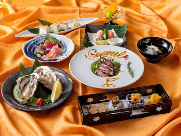 【房州潮騒プラン|おもてなし会席】旬の食材を盛り込んだ、おもてなし房総和会席コース<1泊2食>