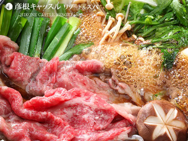 「三大和牛」近江牛をすき焼きにて!近江牛すき焼き鍋会席ー1泊2食付ー